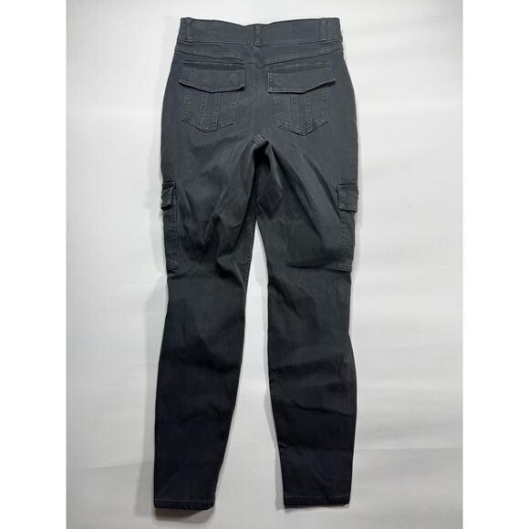 Spanx Women's Pull On Gray Skinny Cargo Pants - Size L (28x28) - Picture 2 of 4